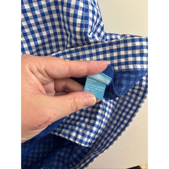 J. McLaughlin Mens Swim Shorts Beach Trunks Gingham Blue Size 32 - Picture 5 of 8